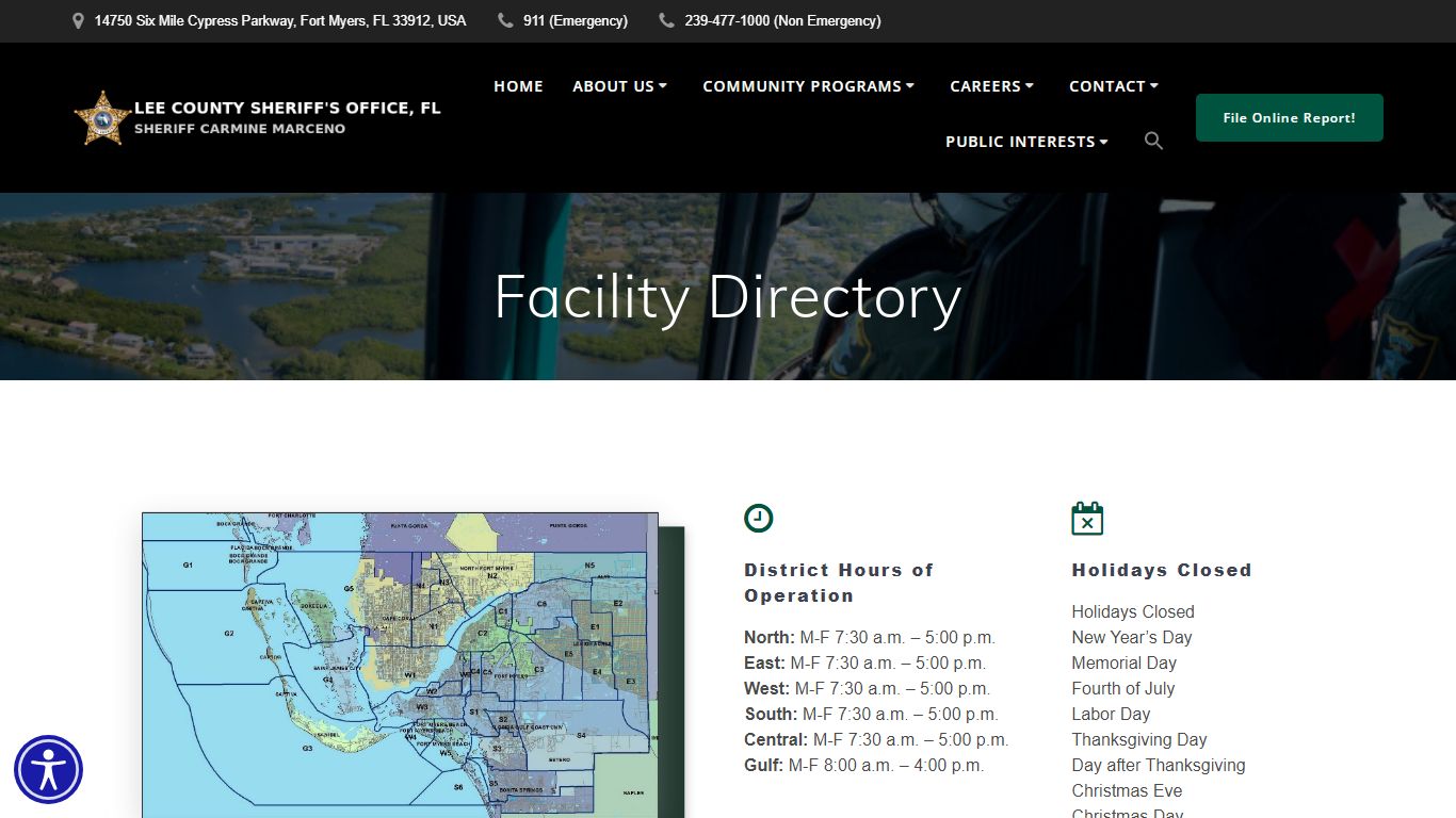 Facility Directory – Lee County Sheriff's Office